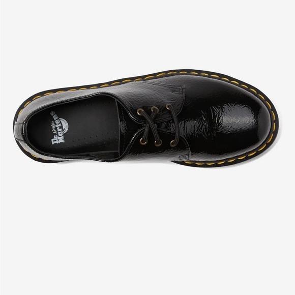 NWOB Dr Martens 1461 WOMEN'S DISTRESSED PATENT OXFORD SHOES size 8 Doc Martens - Picture 6 of 6